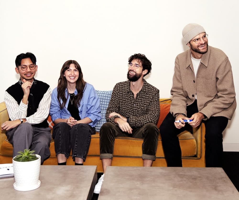 Team members at work