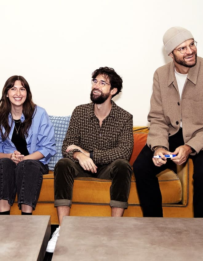 Team members at work